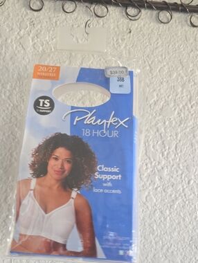 Playtex 18 Hour Classic Support Bra - White